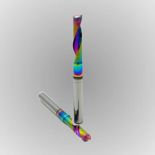 Acrylic | ACM 1 Flute 1/4″ Shank CNC Router Bits (NC Coated)